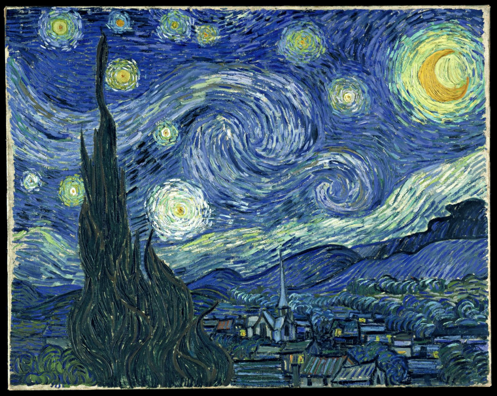 The Starry Night Vincent van Gogh Original Title: De sterrennacht Date: 1889; Saint-rémy-de-provence, France