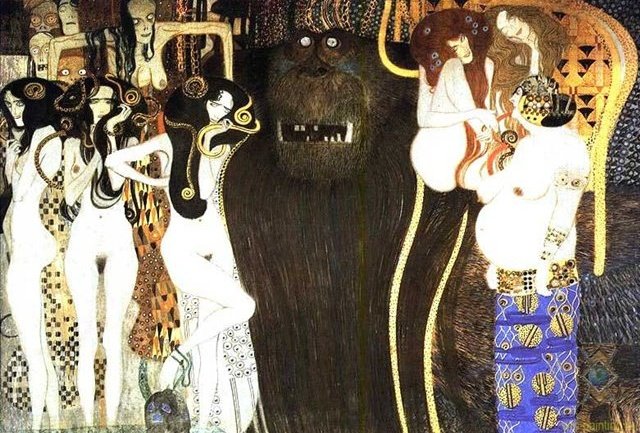 The Beethoven Frieze: The Hostile Powers. Left part, detail
Gustav Klimt
Date: 1902
